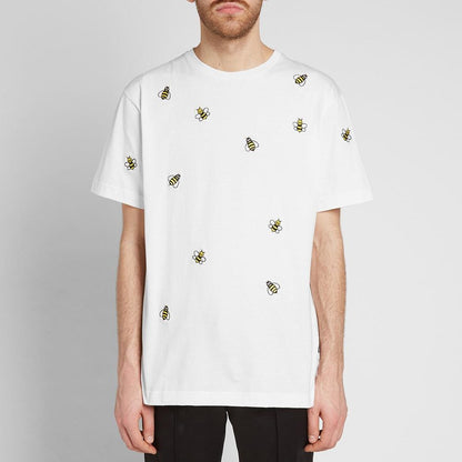 All Over Bee White T-Shirt - Exclusive Wear