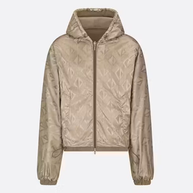 REVERSIBLE BEIGE HOODED TRACK JACKET - Exclusive Wear