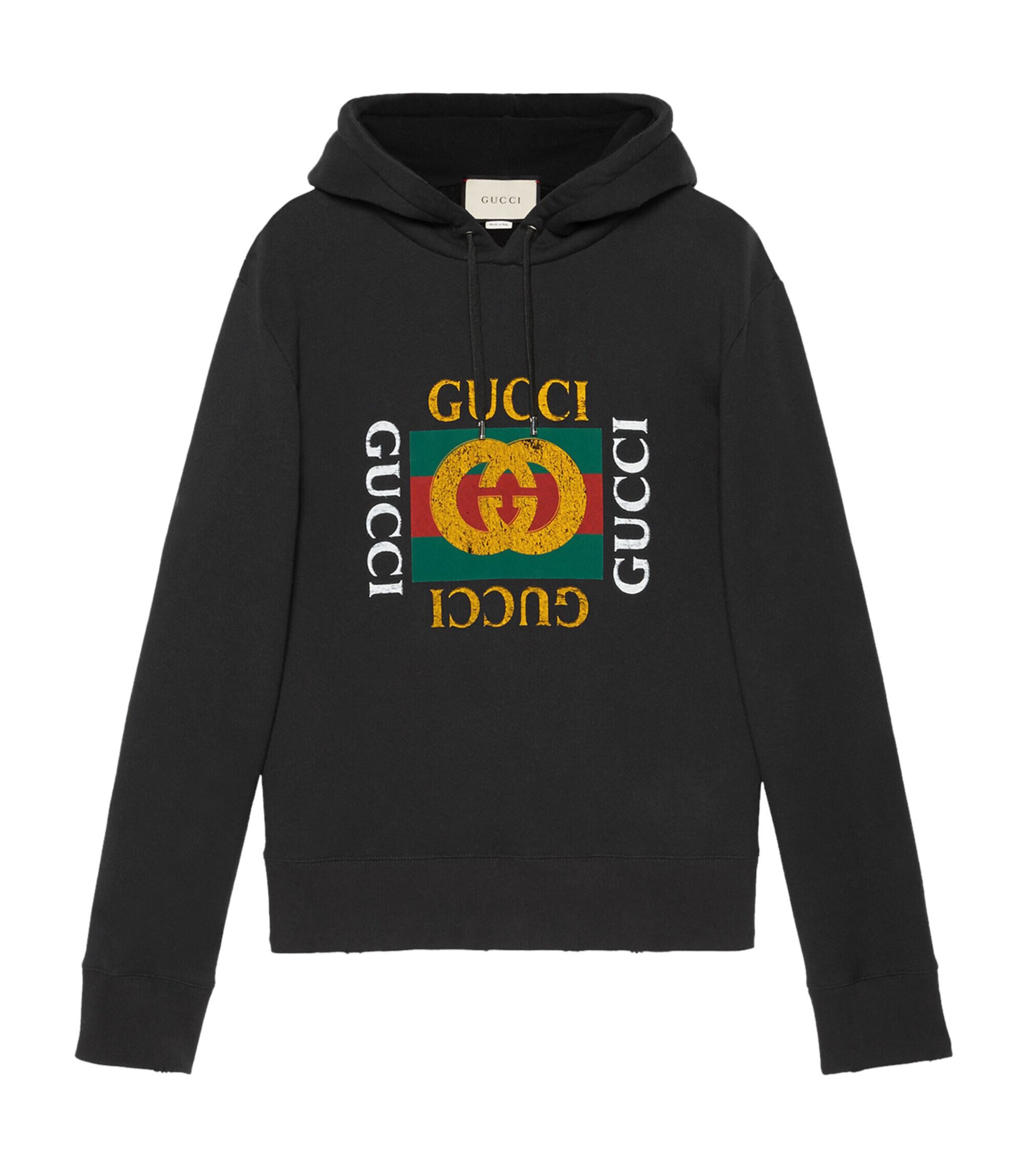Vintage Logo Black Hoodie - Exclusive Wear