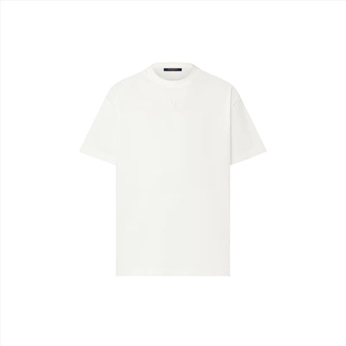 Embossed Logo White T-shirt