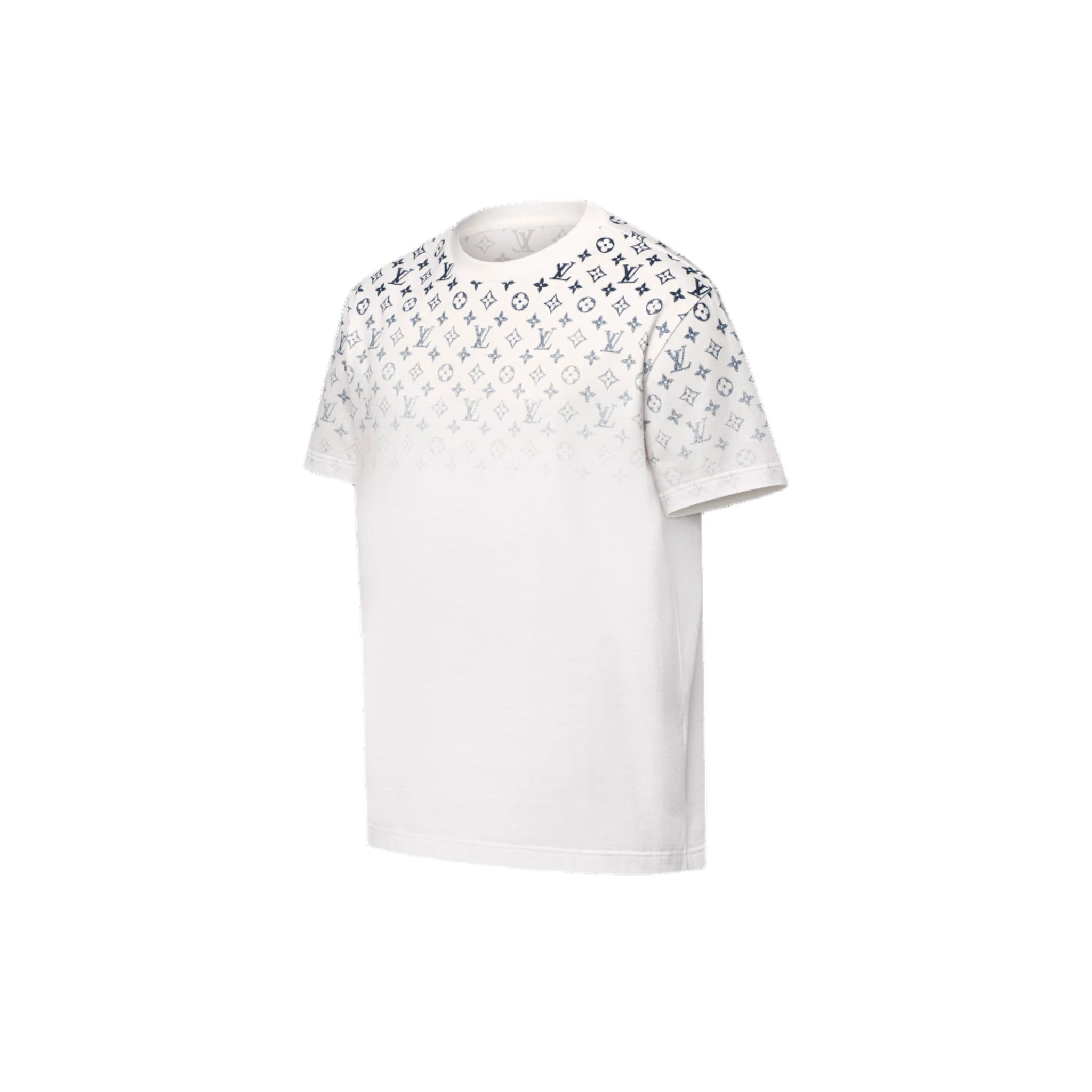 LV Icons Gradient White Cotton T-shirt - Exclusive Wear