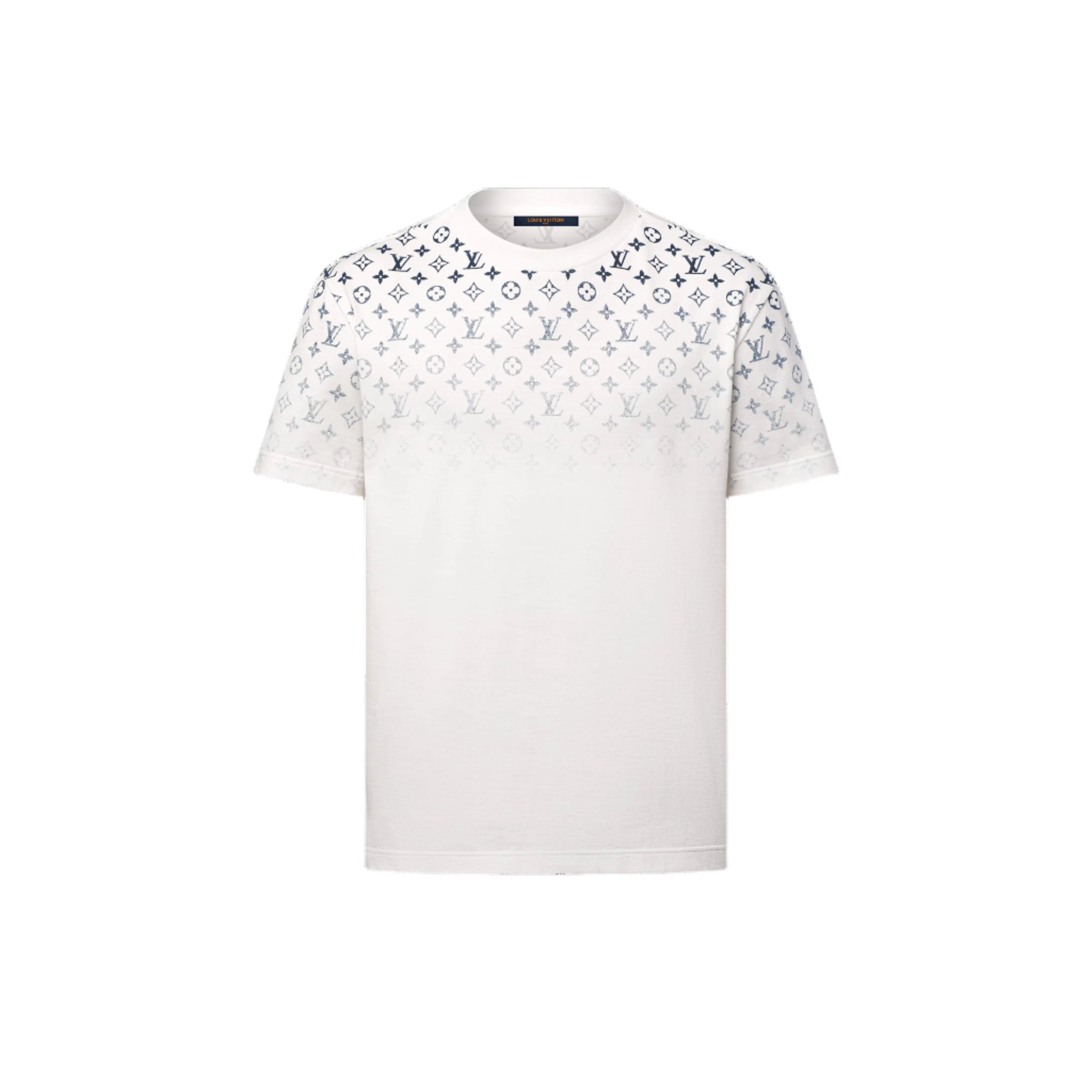 LV Icons Gradient White Cotton T-shirt - Exclusive Wear