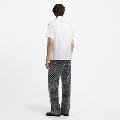 Monogram Pocket White Shirt