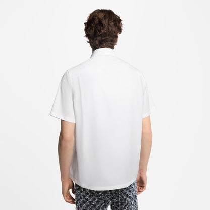 Monogram Pocket White Shirt
