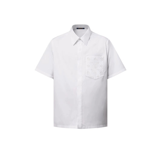 Monogram Pocket White Shirt