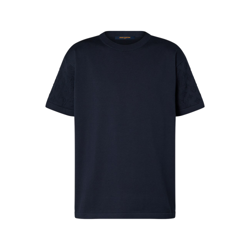 Monogram Short-Sleeved Crewneck Black T-shirt