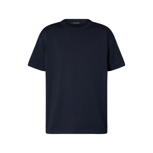 Monogram Short-Sleeved Crewneck Black T-shirt