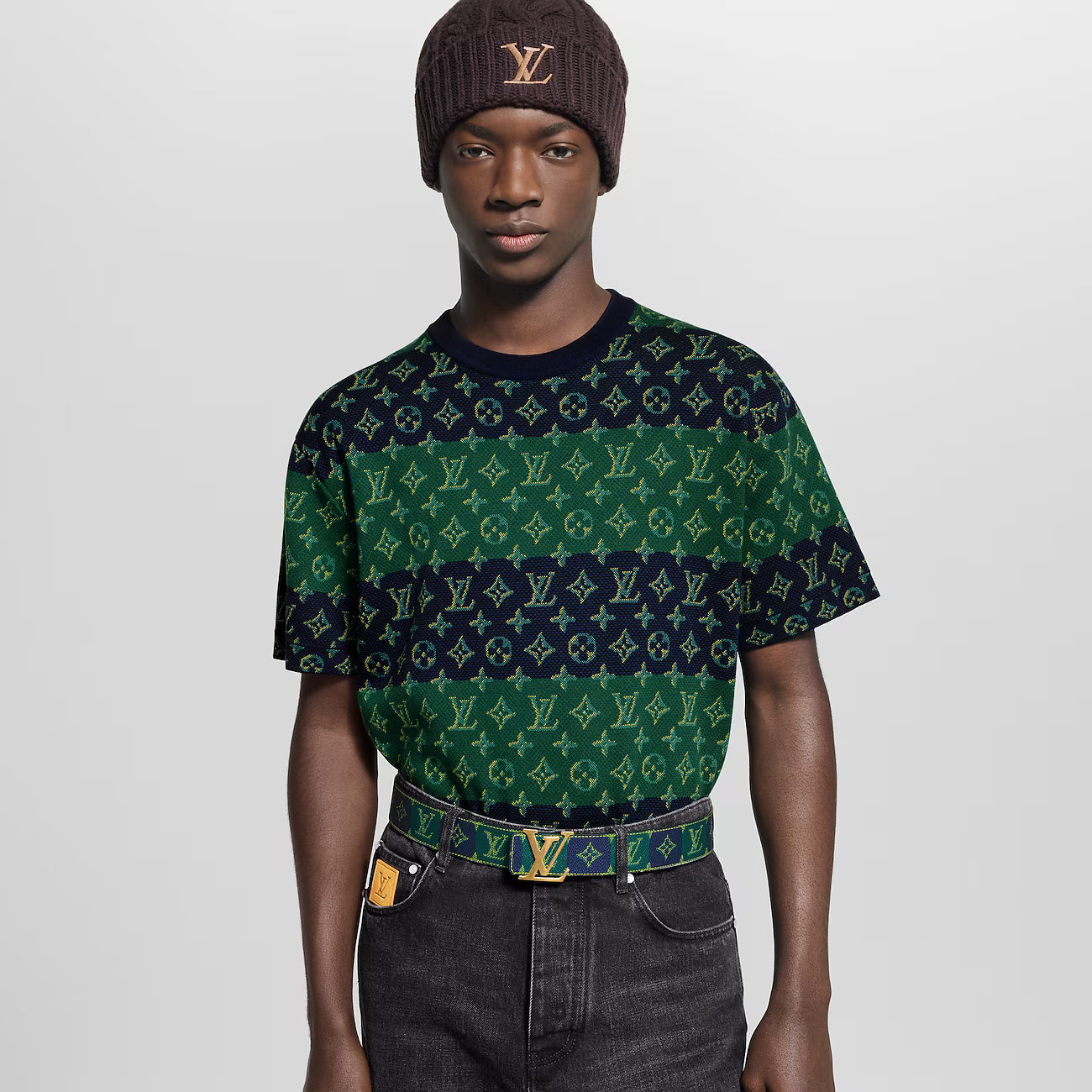 Monogram Short-Sleeved Crewneck T-shirt - Exclusive Wear