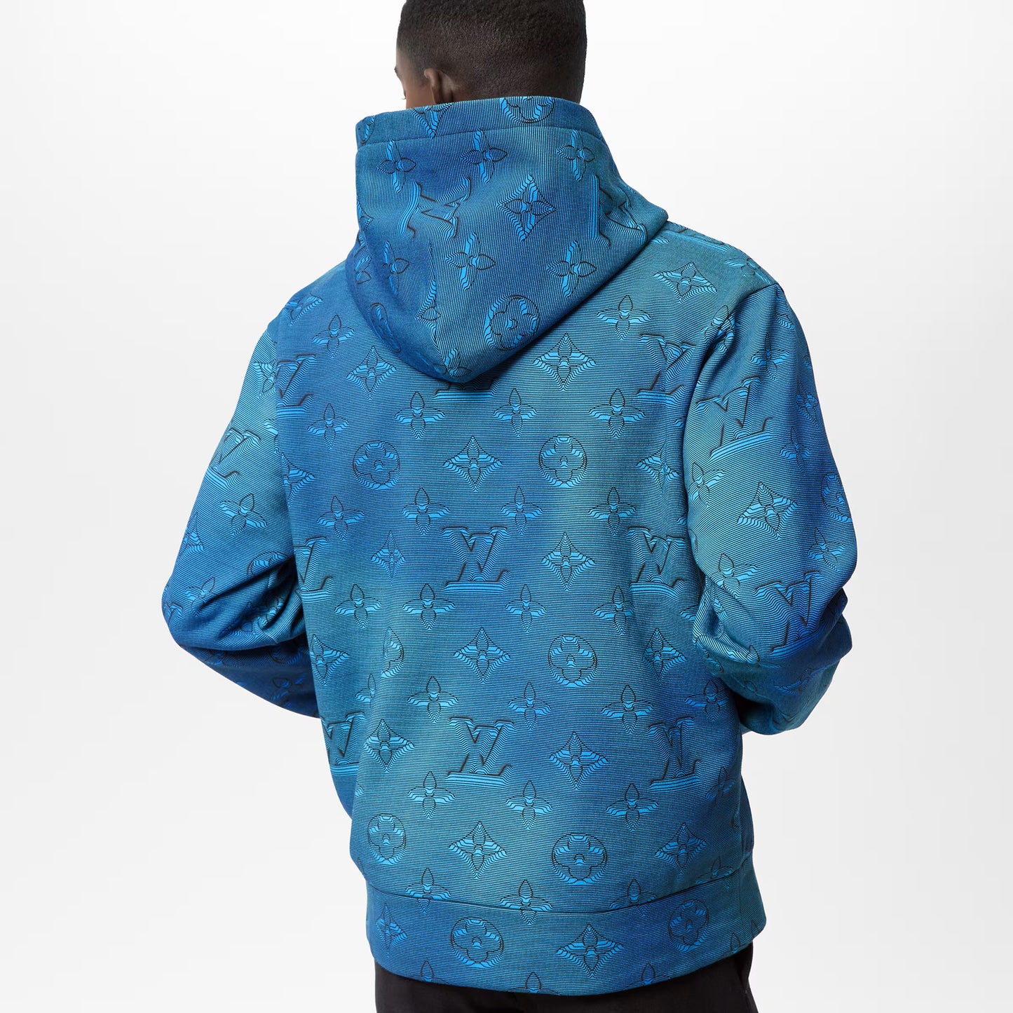 Printed Allover Cotton Hoodie