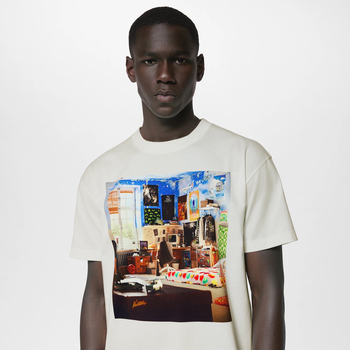 Teen Bedroom Print White T-shirt