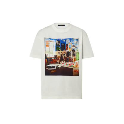 Teen Bedroom Print White T-shirt