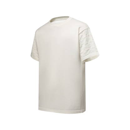 Monogram Short-Sleeved Crewneck White T-shirt