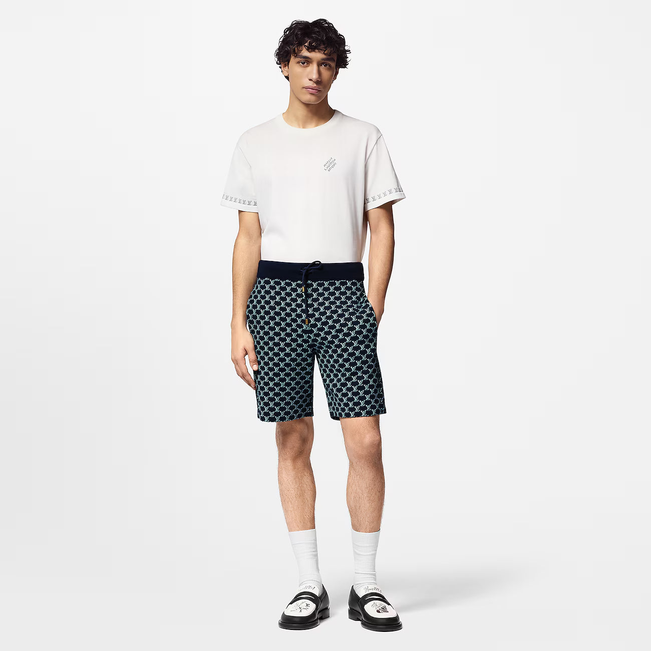 Signature Short-Sleeved Knitwear Milky White T-shirt - Exclusive Wear