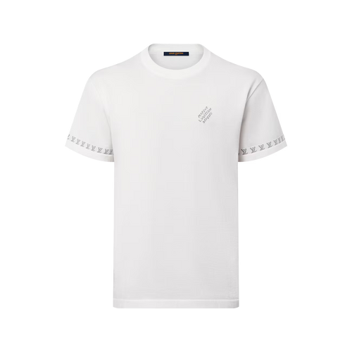 Signature Short-Sleeved Knitwear Milky White T-shirt