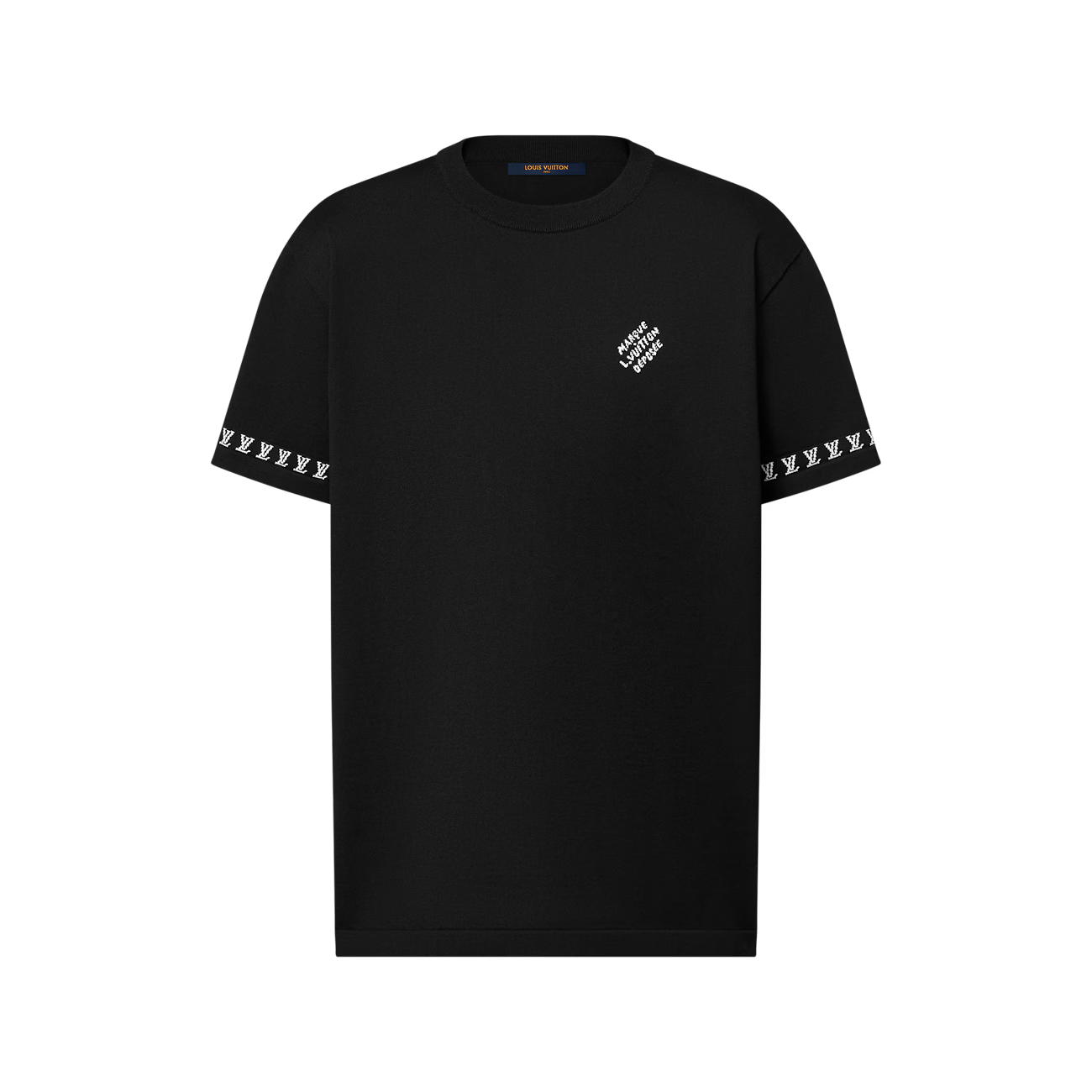 Signature Short-Sleeved Knitwear Black T-shirt