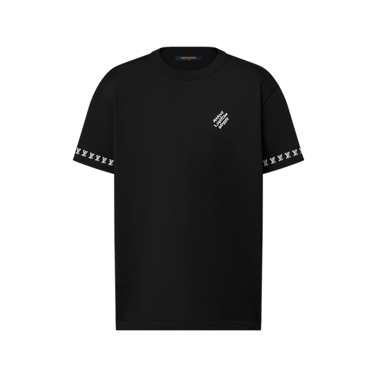 Signature Short-Sleeved Knitwear Black T-shirt