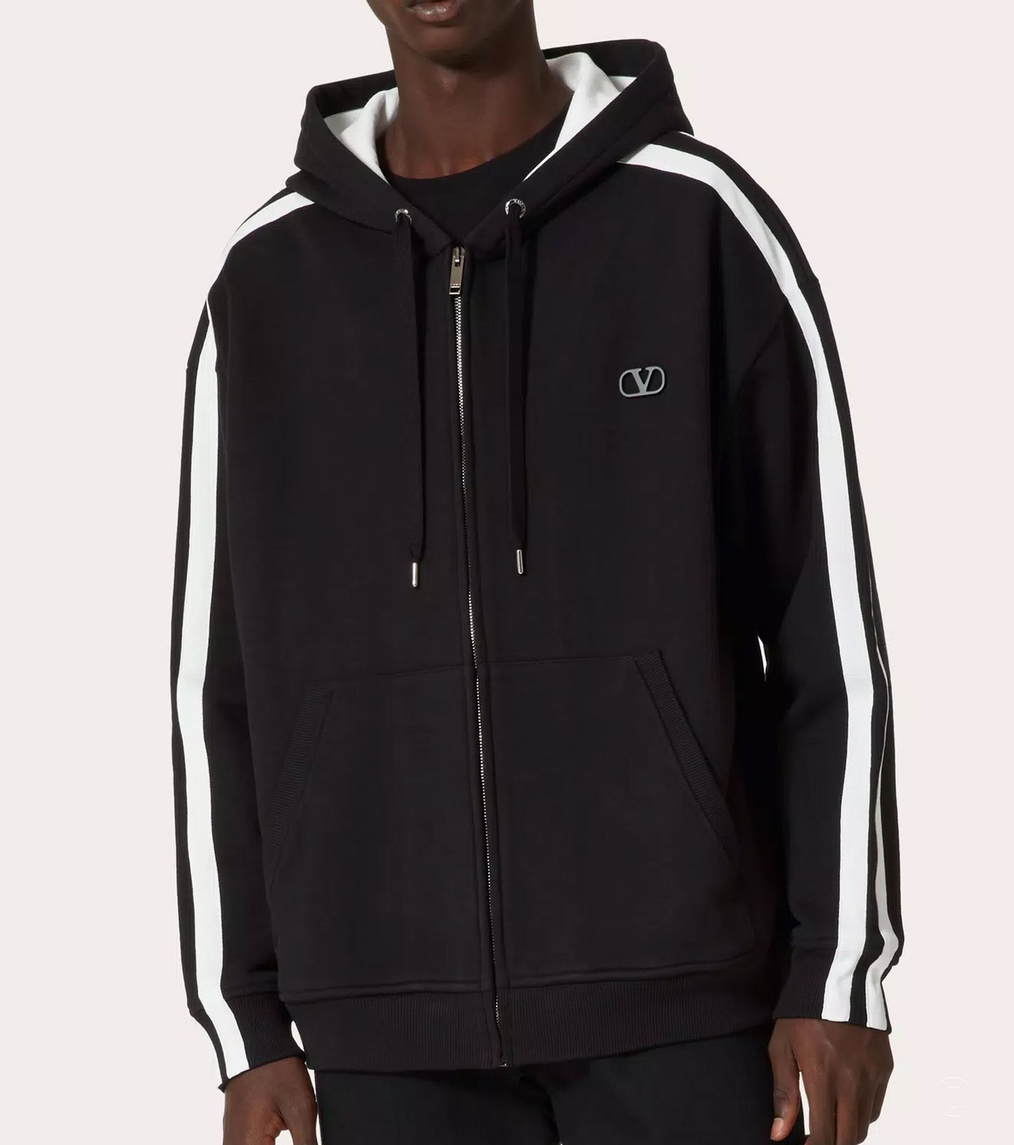 V Logo Signature Zip-up Hoodie