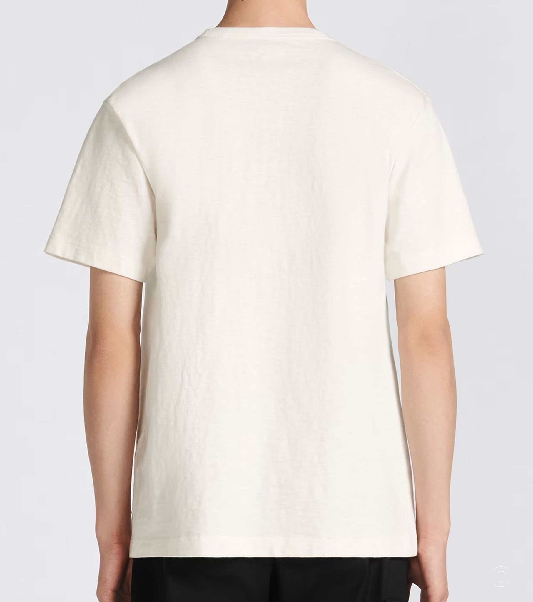 SLUB COTTON JERSEY WHITE T-SHIRT - Exclusive Wear