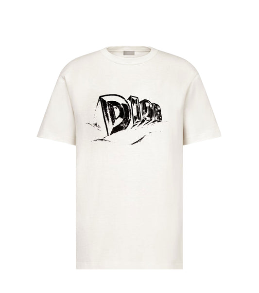 SLUB COTTON JERSEY WHITE T-SHIRT