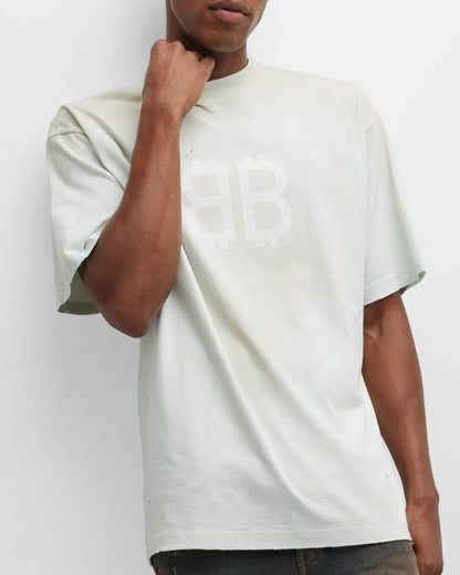 Crypto BB Faded Logo White T-shirt