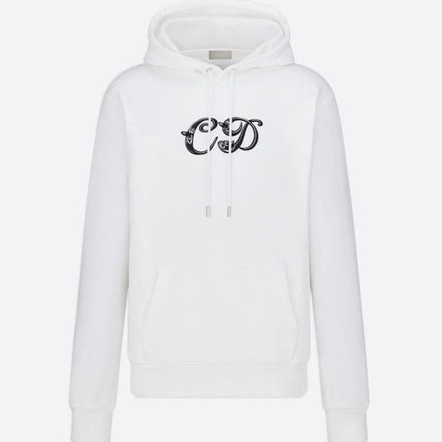 KENNY SCHARF WHITE HOODED SWEATSHIRT - Exclusive Wear