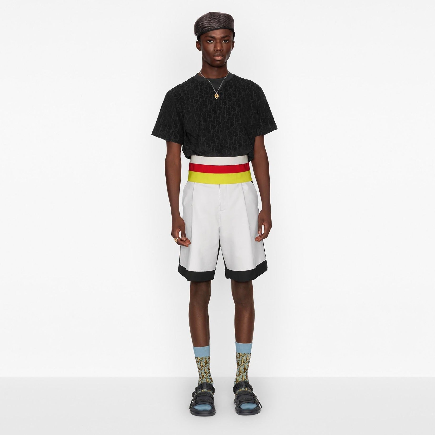 Oblique Relaxed Fit Black T-shirt - Exclusive Wear
