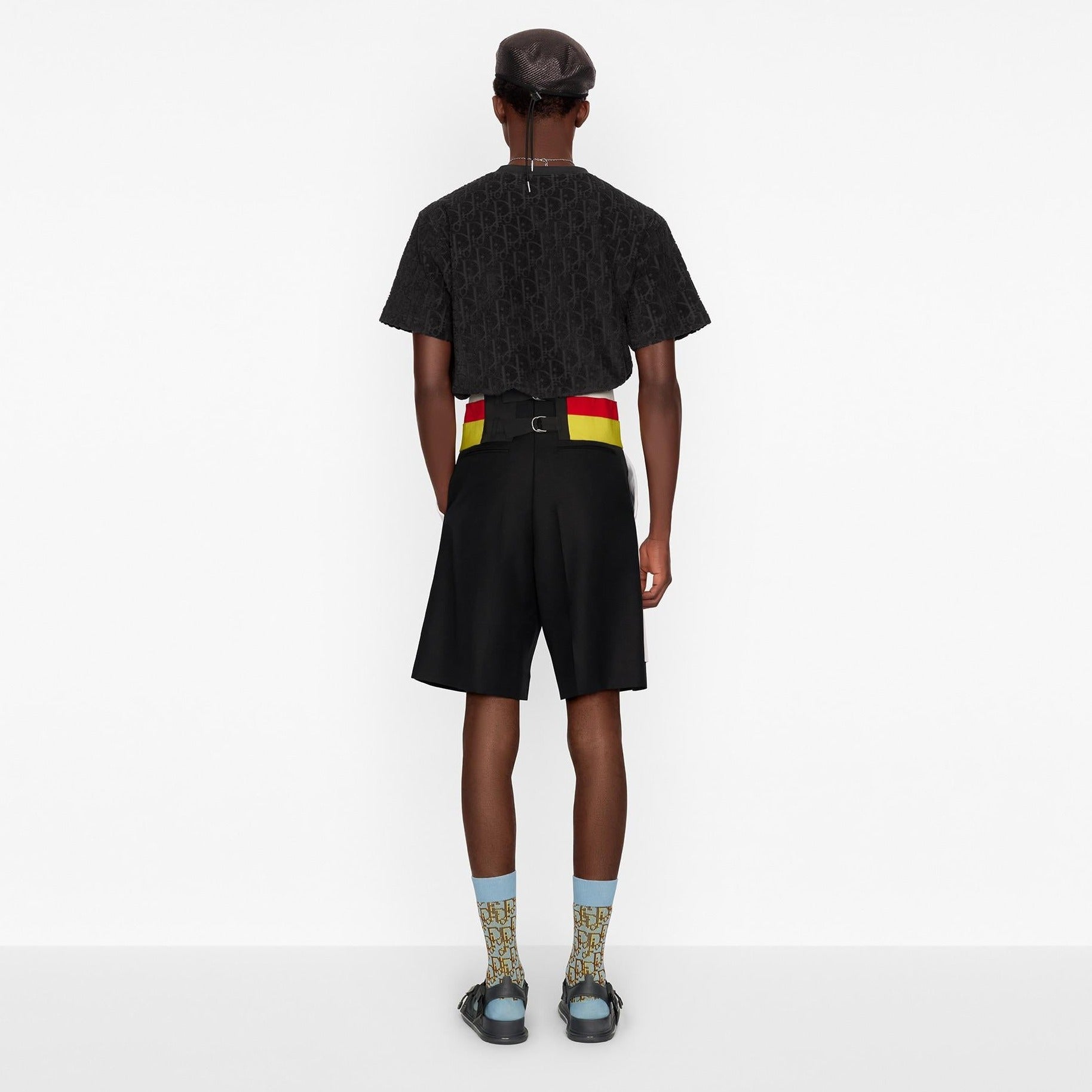 Oblique Relaxed Fit Black T-shirt - Exclusive Wear