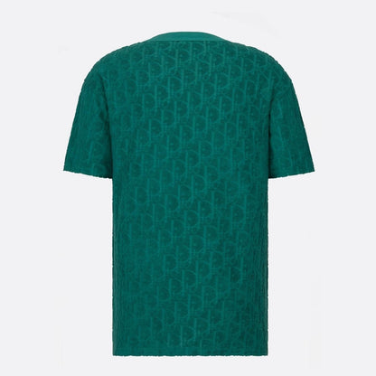 Oblique Relaxed Fit Green T-shirt