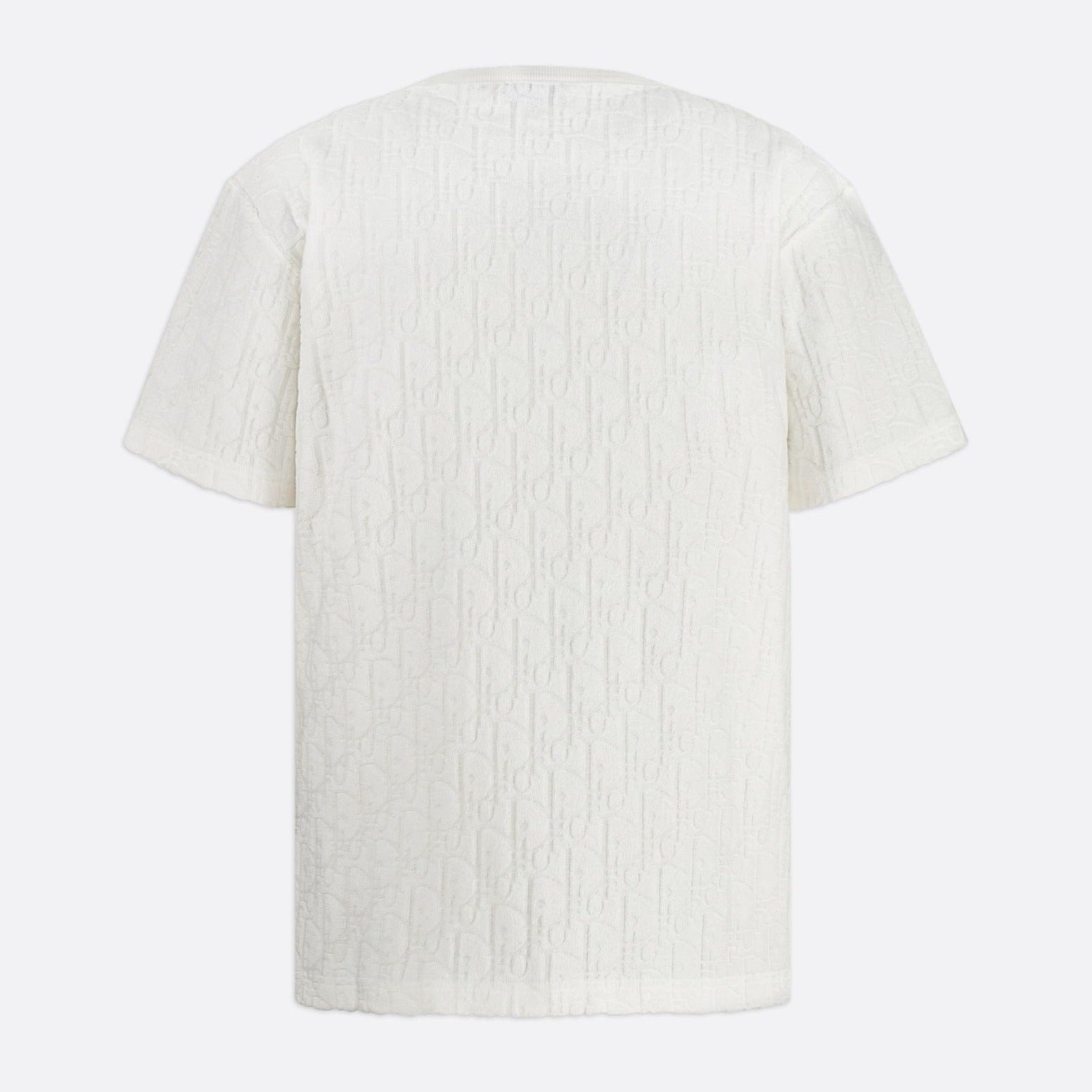 Oblique Relaxed Fit White T-shirt - Exclusive Wear