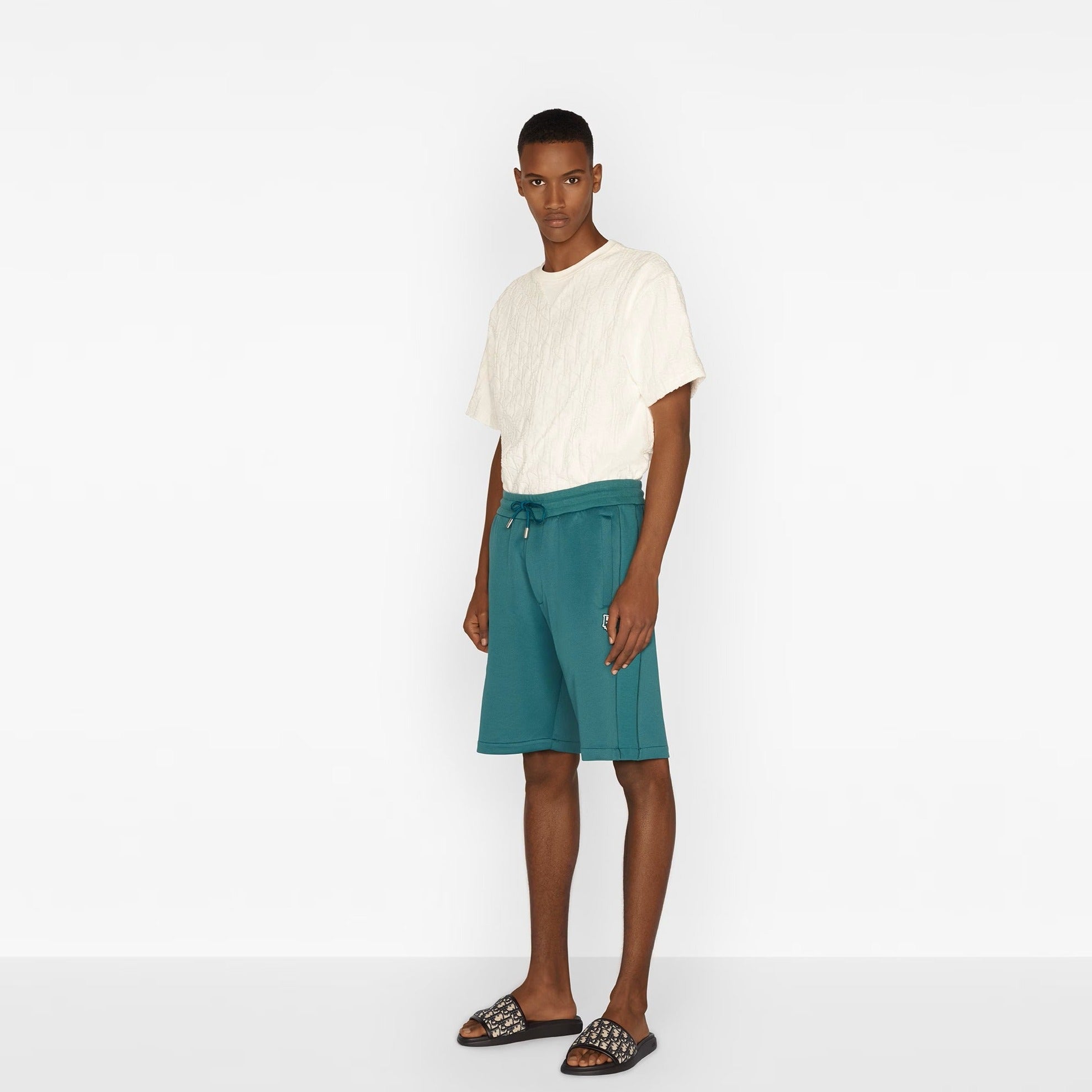 Oblique Relaxed Fit White T-shirt - Exclusive Wear