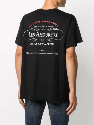 Les Amourex-print Black cotton T-shirt - Exclusive Wear