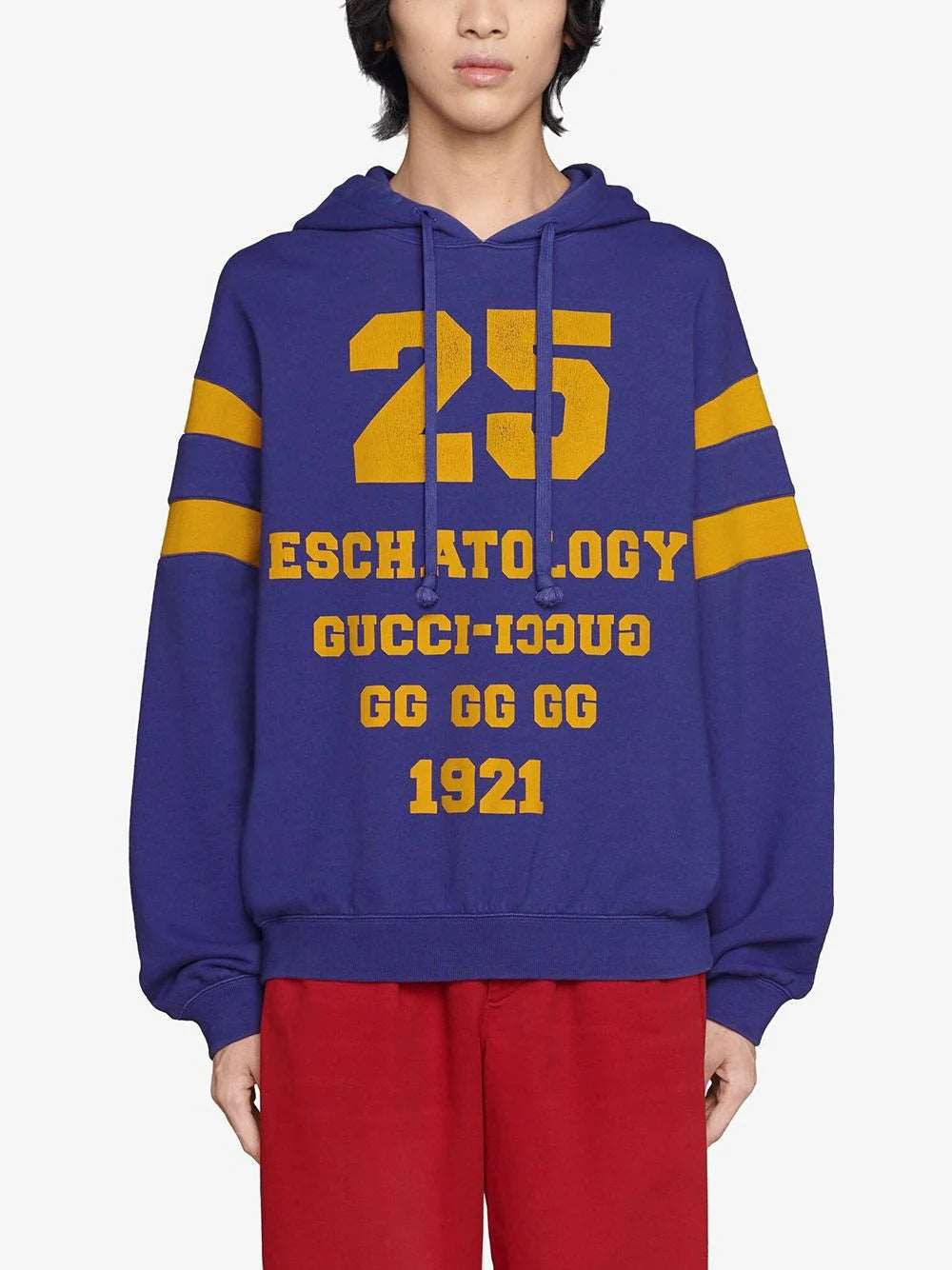 GUC Blind For Love print Purple Hoodie - Styledistrict