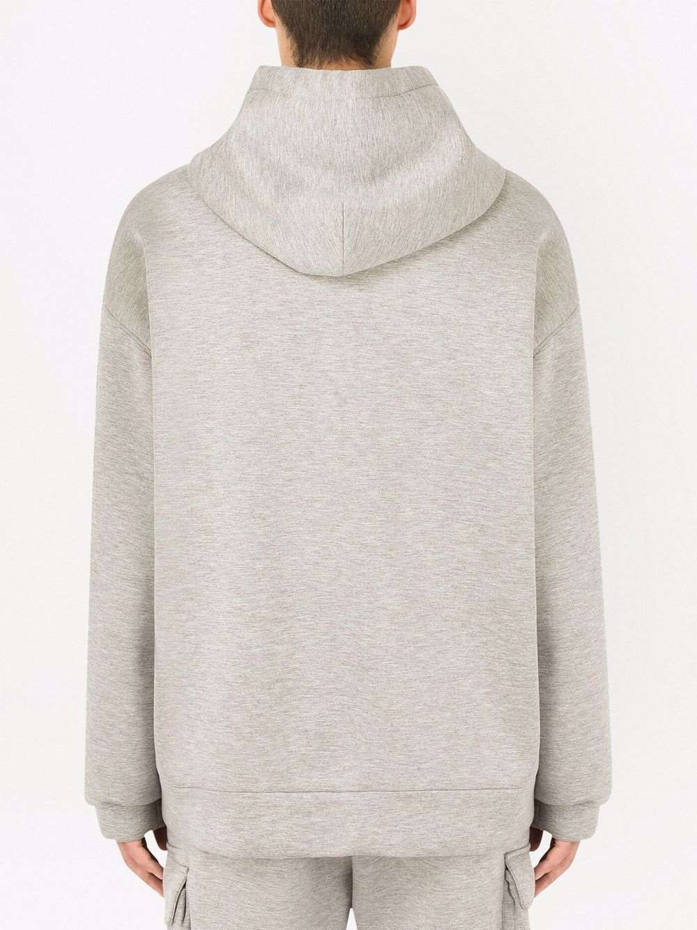 DG Embroidered Logo Grey hoodie - Styledistrict