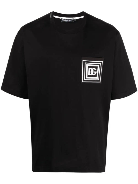 DG logo-print Black T-shirt - Styledistrict