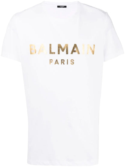 BLM Logo Print White T-shirt - Styledistrict