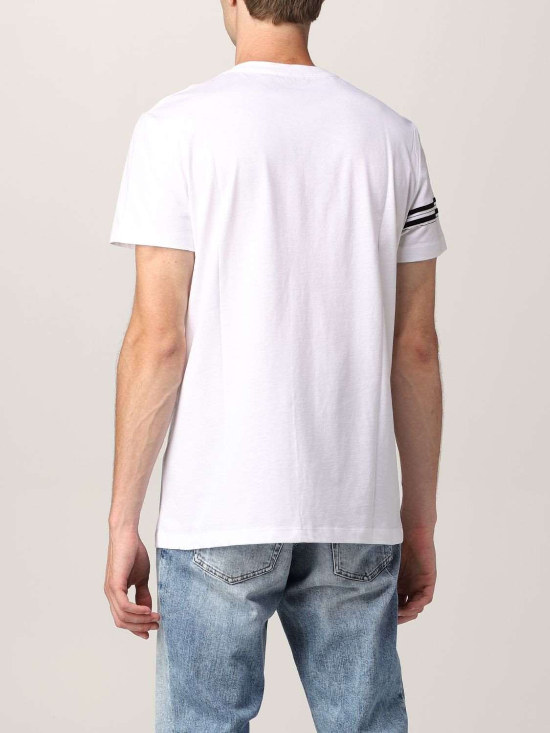 BLM Logo Print White T-shirt - Styledistrict