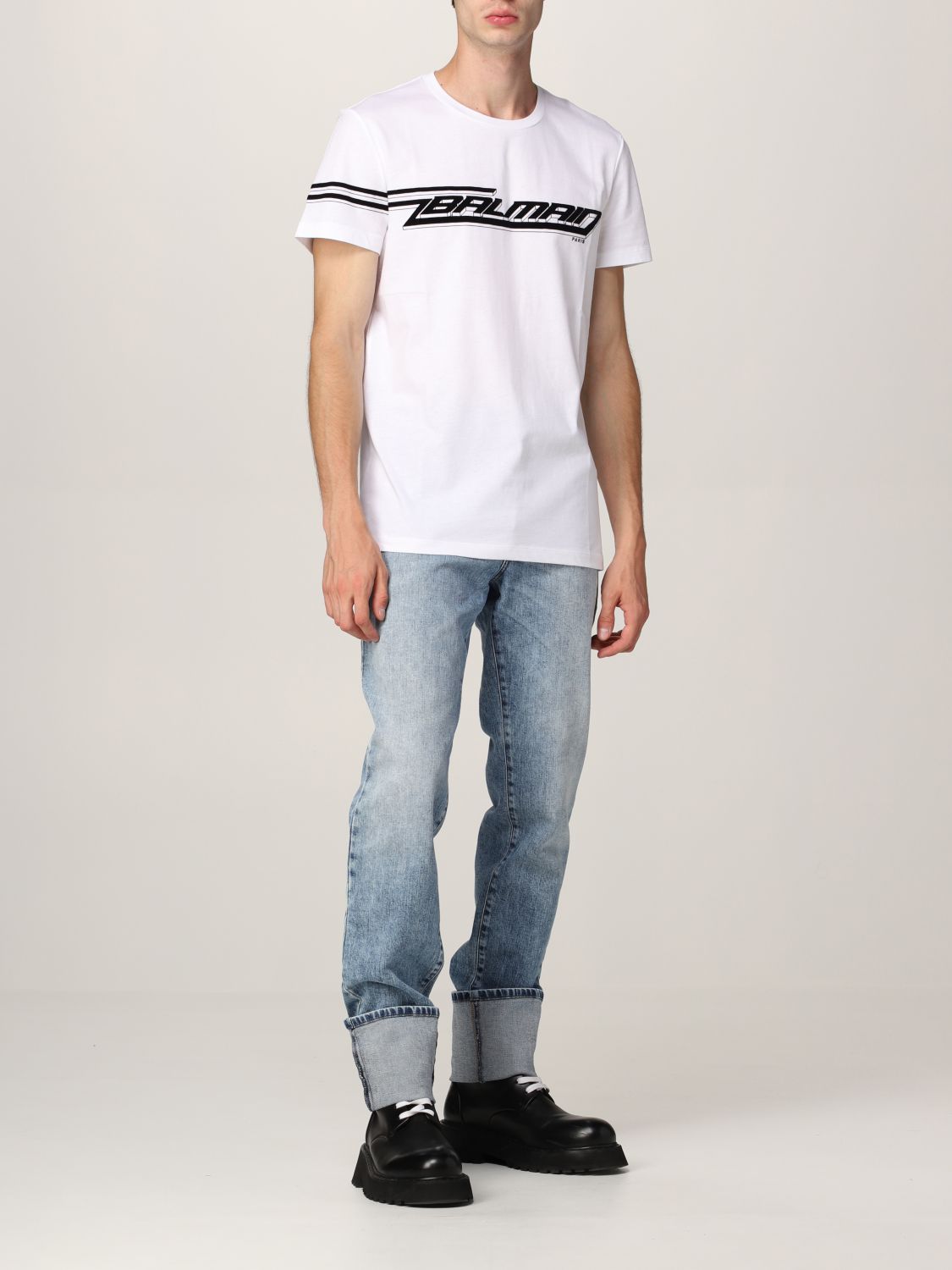 BLM Logo Print White T-shirt - Styledistrict