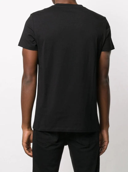 BLM Logo Print Crew-Neck T-shirt - Styledistrict