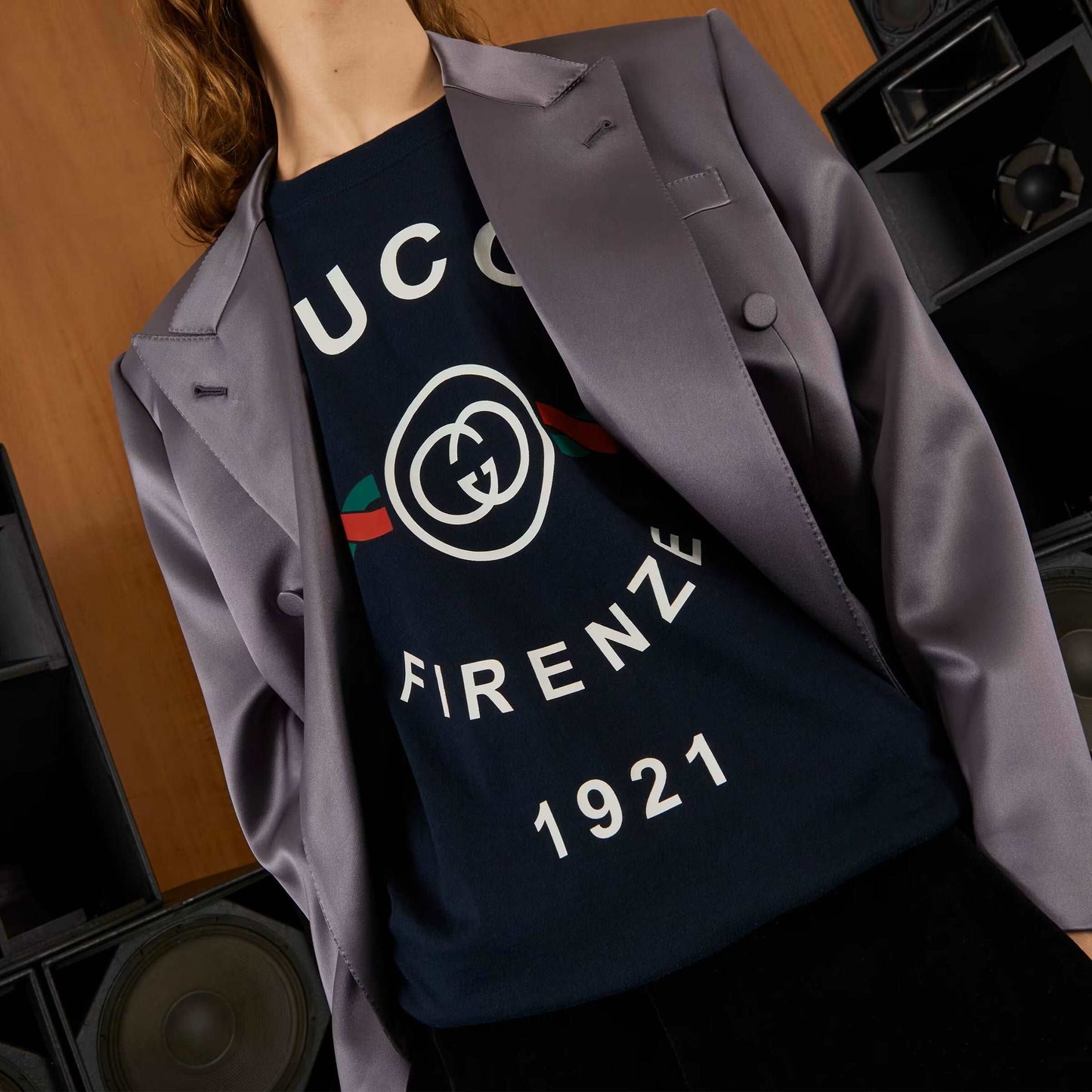 GUC Firenze 1921 Dark Blue Cotton T-shirt - Styledistrict