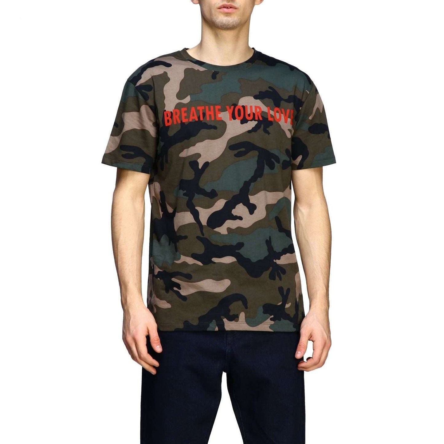 VLTN Breathe Your Love Camouflage T-shirt - Styledistrict