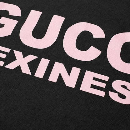 GUC Sexiness Logo Print Black Sweatshirt - Styledistrict