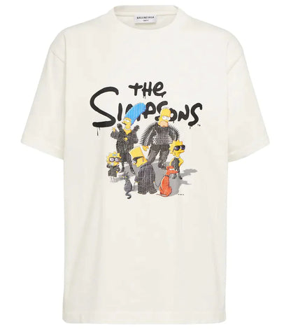 BLCG The Simpsons-print White T-shirt - Exclusive Wear