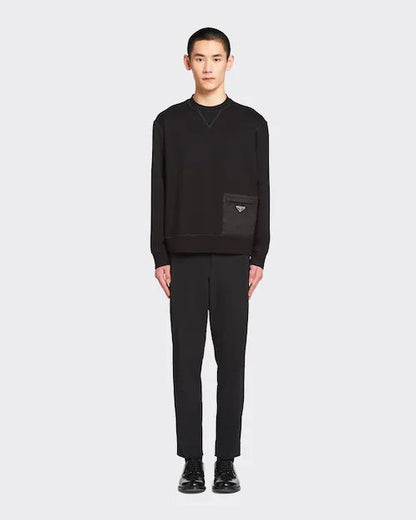 PRD Technical fabric Black Sweatshirt - Styledistrict